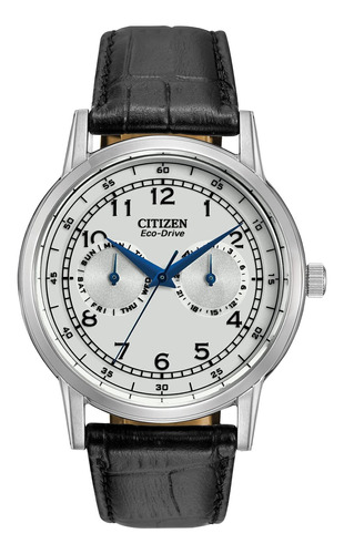 Reloj Hombre Citizen Ao9000-06b Cuarzo Pulso Negro En Cuero