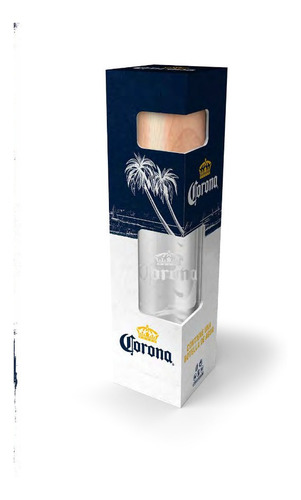 Pack X2 Corona Botella De Vidrio 500ml Con Tapa De Bambu