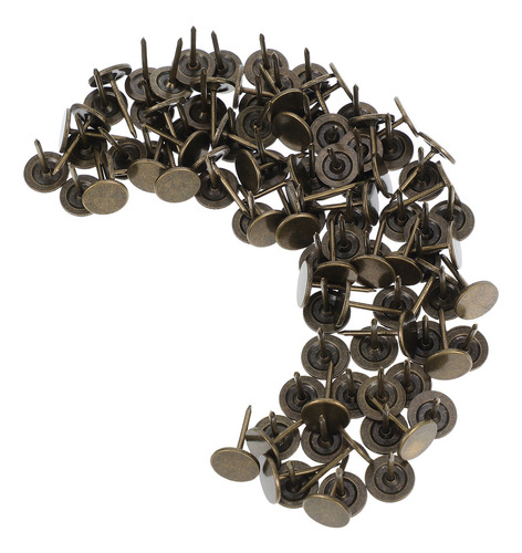 100 Clavos Largos Para Tapicería: Decorativos De Cabeza Plan