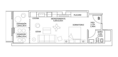 Imagen 6 de 6 de Venta Departamento Villa Crespo