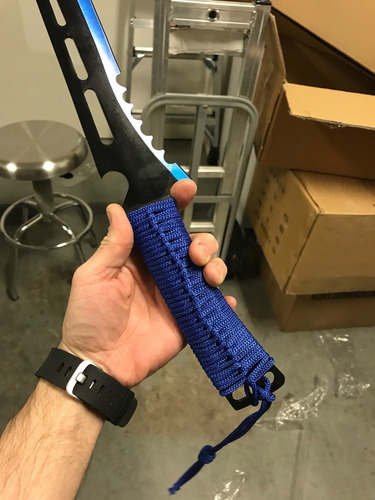 Machete Zombie 5 Colores A Escoger Katana Ninjato 102051 Color Azul