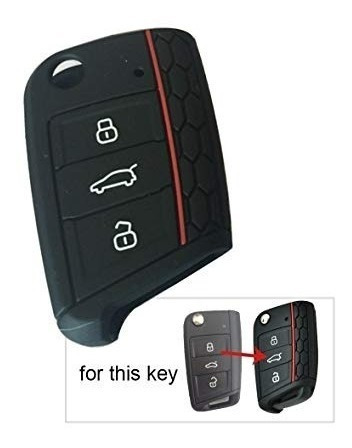 Imagen 7 de 7 de Fundas Y Protectores Llave Flip Volswagen 3 Botones