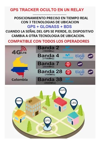Gps Tipo Relay Preciso Alto Desempeño Con Simcard Prepago