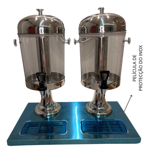 Suqueira Dupla 16l Com 2 Torneiras - Dispenser P/ Bebidas