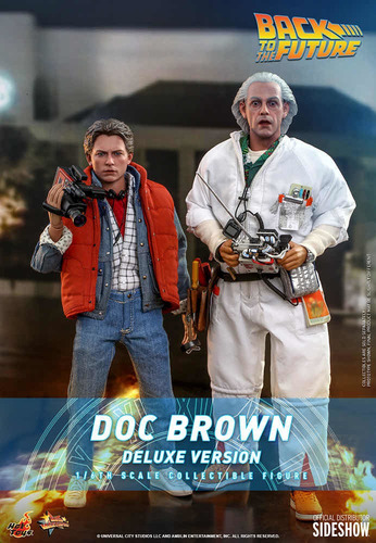 Doc Emmet Brown Deluxe 1/6 Back To The Future Hot Toys 610
