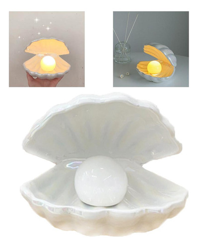 Lámpara De Concha Luz De Noche Led Luz De 140x150x165mm