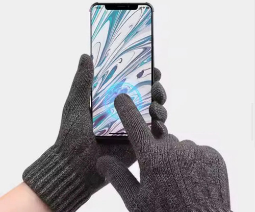 Guantes Mágicos Para Celular Touch Screen Táctil Unisex Beige