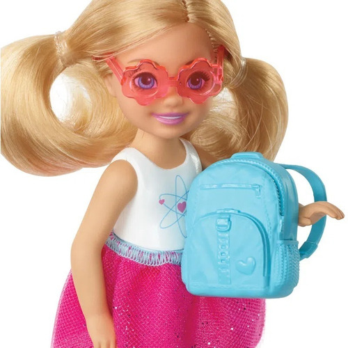 Muñeca turística Barbie Chelsea con perro - Mattel