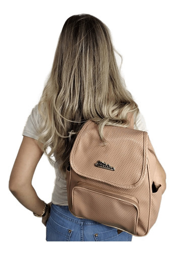 Mochila para mujer, para adultos, jóvenes y adolescentes, bolsa de trabajo, color nude