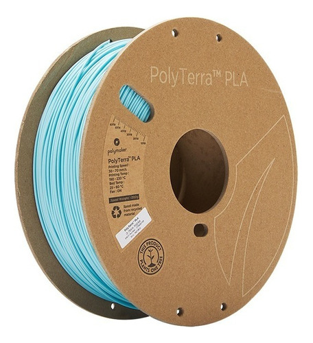 Filamento Polyterra Pla Polymaker, 1.75mm - 1kg Color Ice