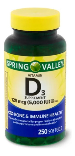 Vitamina D3 5000iu 250softgel 