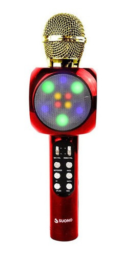 Imagen 1 de 6 de Microfono Karaoke Bluetooth Parlante Efectos Usb Recargable Portatil Potente Fiestas Cumpleaños