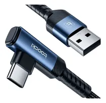 Comprar Cable Carga Rapida Usb Tipo C 3a 2 Metros Doble 90° Y Datos 