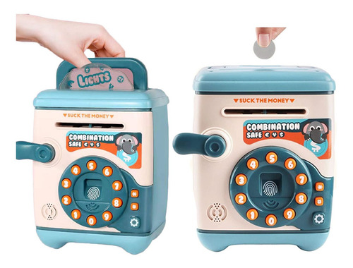 Automáticos Personales Mini Caja Ahorros Para Cajeros Azul