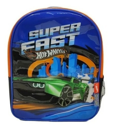 Mochila Hot Wheels Con Carro Jardin 12p Original  76109