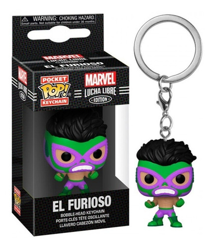 Funko Pop - Pocket Llavero Hulk Marvel Lucha Libre