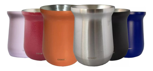 Mate Acero Inox Chico Comet 160 Ml + Bombilla De Regalo