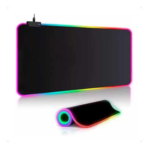 Mouse Pad Led Gamer Grande Iluminación Rgb Superficie Antideslizante Para Juego Precisión Alta Calidad Duradero Ideal Para Pc Y Laptop Estilo Único Experiencia Inmersiva Otec