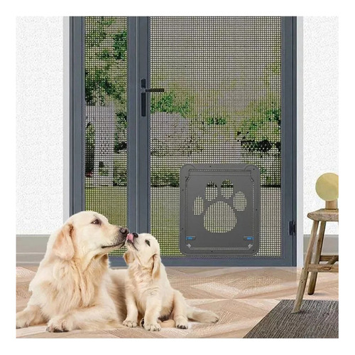 Puerta For Mascotas Negra Jiugenxian M