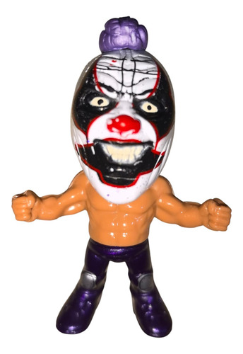 Figura Muñeco De Lucha Libre Mini Luchador Dave Clown