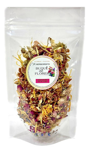 Chá De Florais - Alfazema-calêndula-jasmim-rosa Rubra 20g