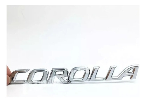 Logo Emblema Corolla Color Plata 
