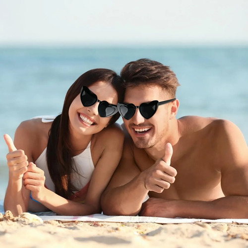 10pz Gafas De Sol Corazón Accesorios Moda Niñas Mujer Lentes
