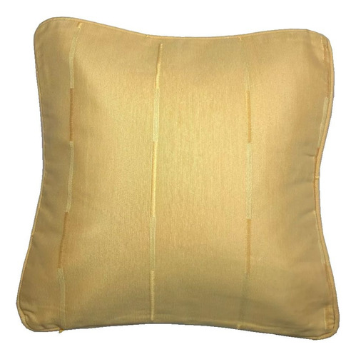 Funda Para Almohadon Decorativo Gross Con Cierre 40x40cm M74 Color Maiz Cordone