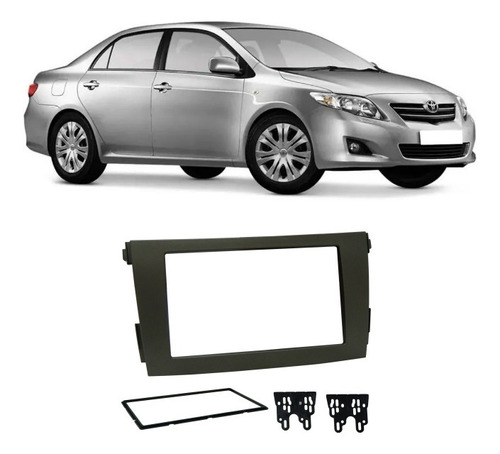 Moldura Painel Dvd 2 Din Mp5 Corolla 2008 2009 2010 2011 12