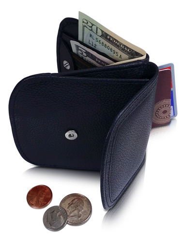 Taxi Wallet® Tw03-black - Cuero Suave, Negro  Un Simple, Co