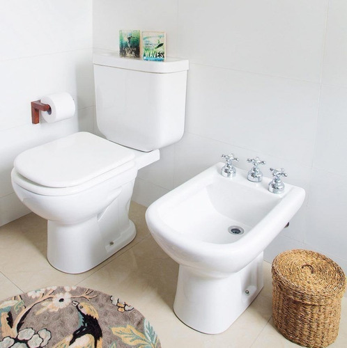 Imagen 2 de 5 de Juego Baño Completo Ferrum Bari Inodoro Deposito Bidet