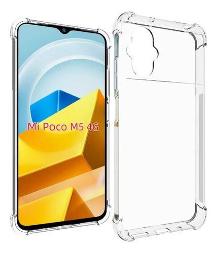 Funda Celular Transparente Antigolpe Para Xiaomi Poco M5