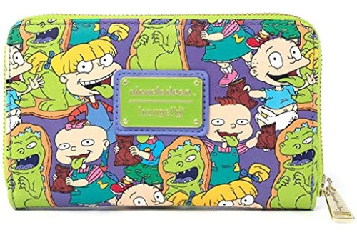 Loungefly Nickelodeon Rugrats Reptar Bar All Over Print Zip 