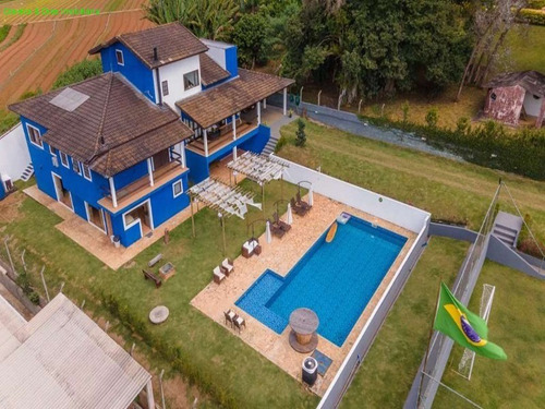 Imagem 1 de 30 de Linda Casa De Campo, Grande Parte Térrea, Avarandada Com Linda Vista E Ótimo Acabamento. - Ca01013 - 71031827