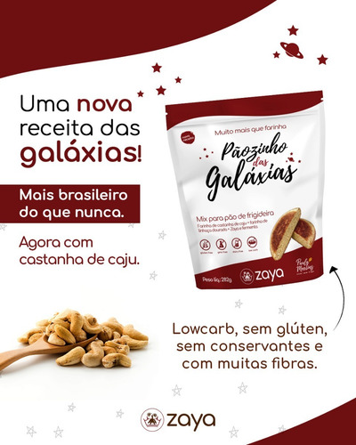 Imagem 4 de 6 de Mix Pão De Frigideira Sem Glúten Zaya Pãozinho Das Galáxias