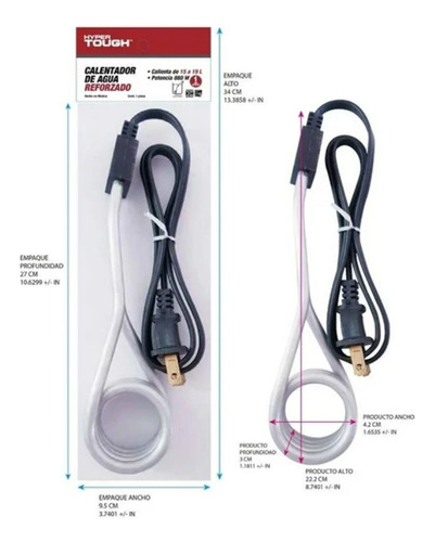 Calentador De Agua Hyper Tough Calienta De 15 A 19 Litros