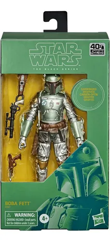 Boba Fett Carbonized Star Wars Black Series Hasbro Muñeco
