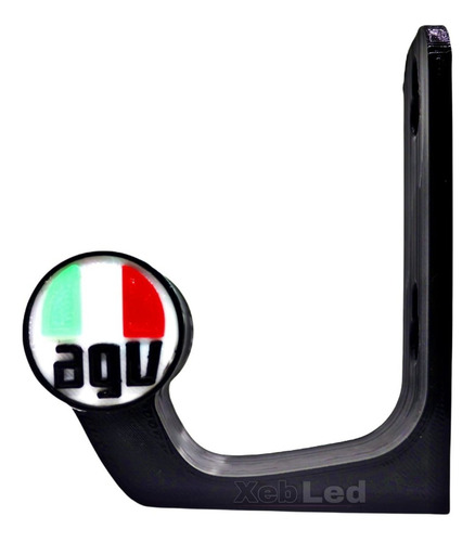 Imagen 3 de 6 de Gancho Porta Casco Moto Soporte Agv - Xebled