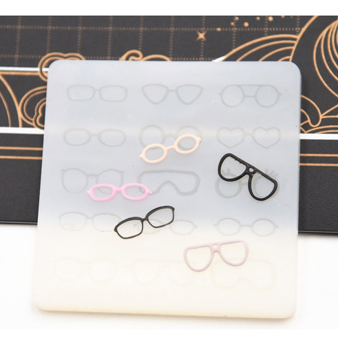 Mold For Pottery Clay Doll Face Eyeglass Frame Decoration Ey