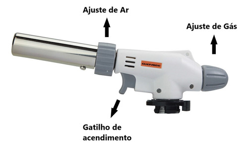 Maçarico Flame Gun Guepardo Regulagem Automático Portátil
