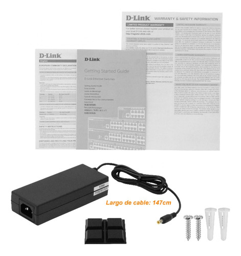 Switch Poe 8 Puertos 1000 Mbps D-link Smart, 48v Clickbox