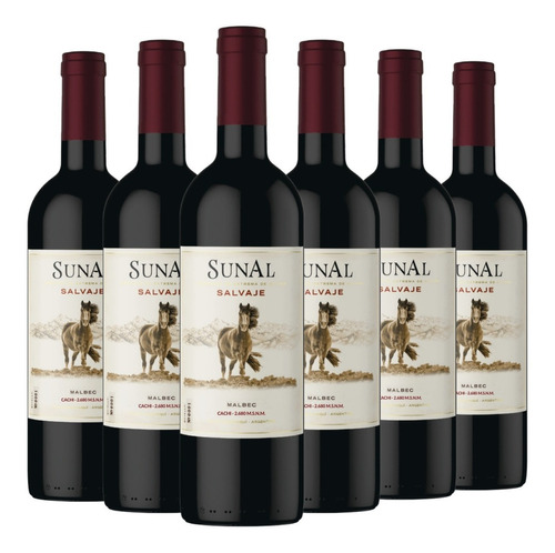 Vino Sunal Salvaje Cachi Malbec Caja X 6 X 750ml