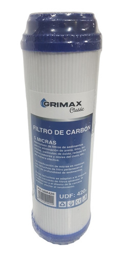  Cartucho De Carbon Para Filtro 420g Ph-udf420 Marca Grimax