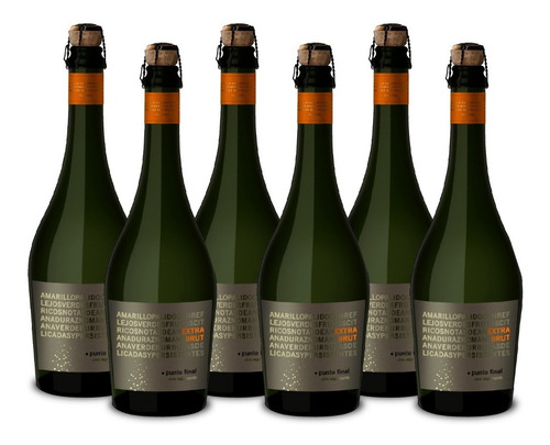 Imagen 1 de 6 de Espumante Punto Final 6 Botellas