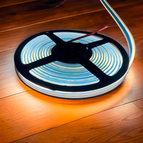 Tira Led Tipo Cob Blanco Frio 6500k Ip67 5mts