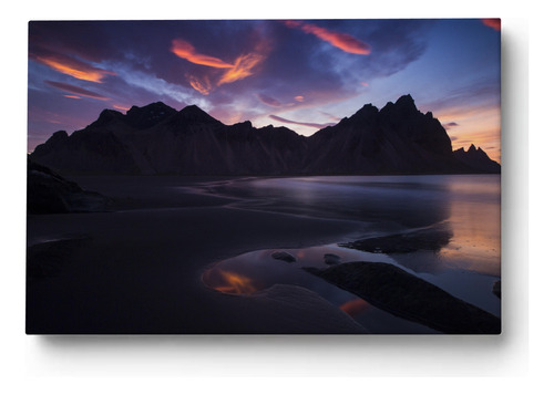 Cuadros Paisajes Iceland Sunset Vs Medidas En Lienzo Canvas Iceland Sunset 70x50