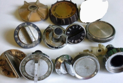 Botões Knob Para Tv Antiga Lote 17 Unidades (Usado)