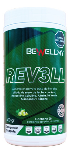 Rev3ll Batido Verde Proteína Quema Grasa