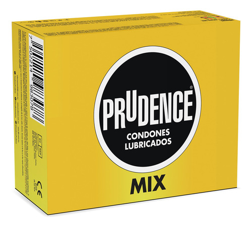 Caja Con 60 Condones Lubricados Prudence Sabor Y Aroma Mix