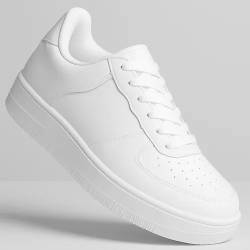 Tênis Casual Branco Masculino Feminino Academ Skate Sneakers